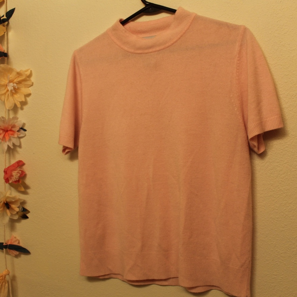 Sag Harbor Turtleneck Basic Short Sleeved Shirt